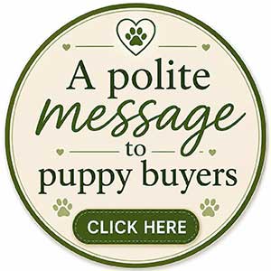 A polite message to puppy buyers